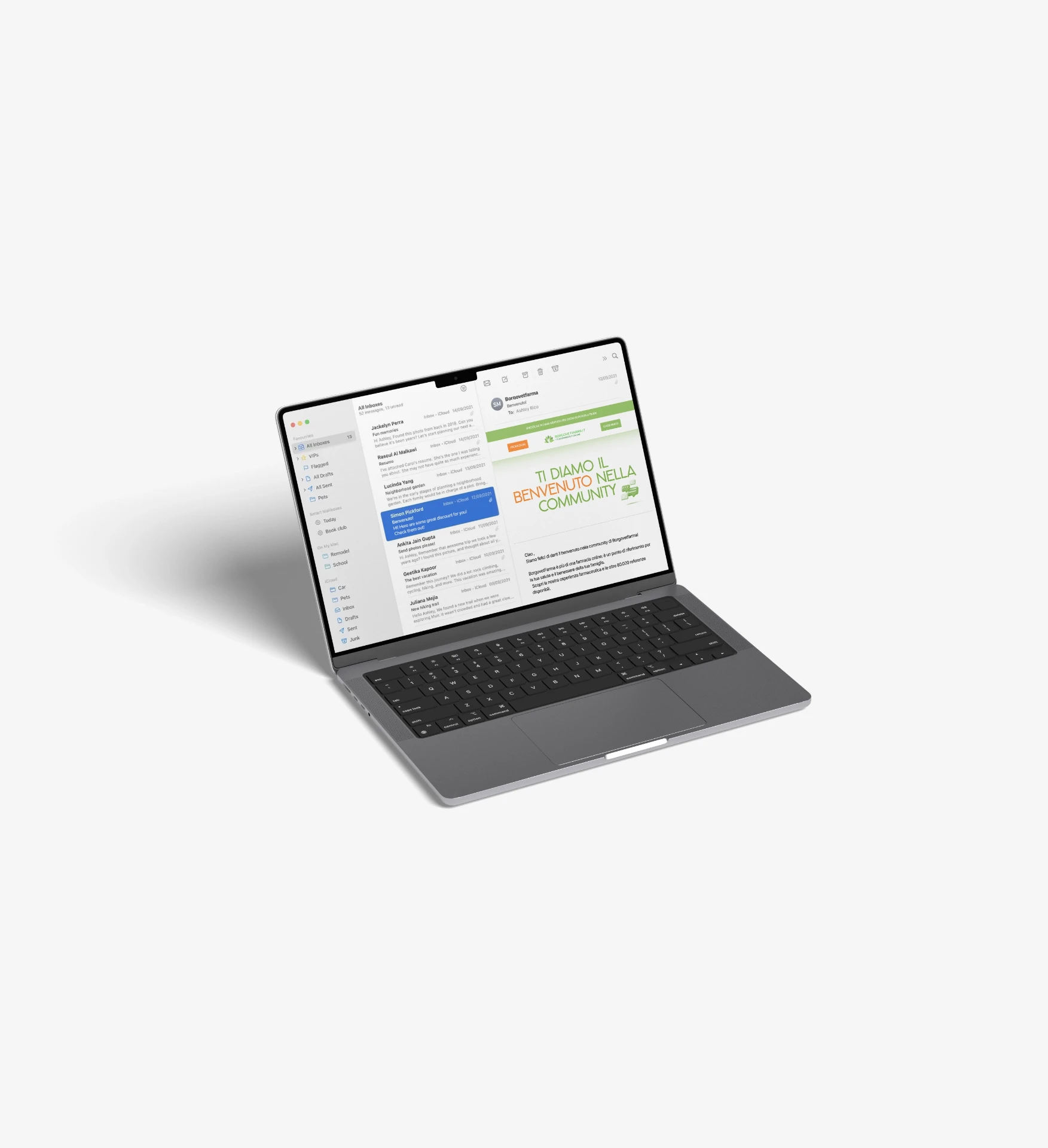 Welcome series — email di benvenuto