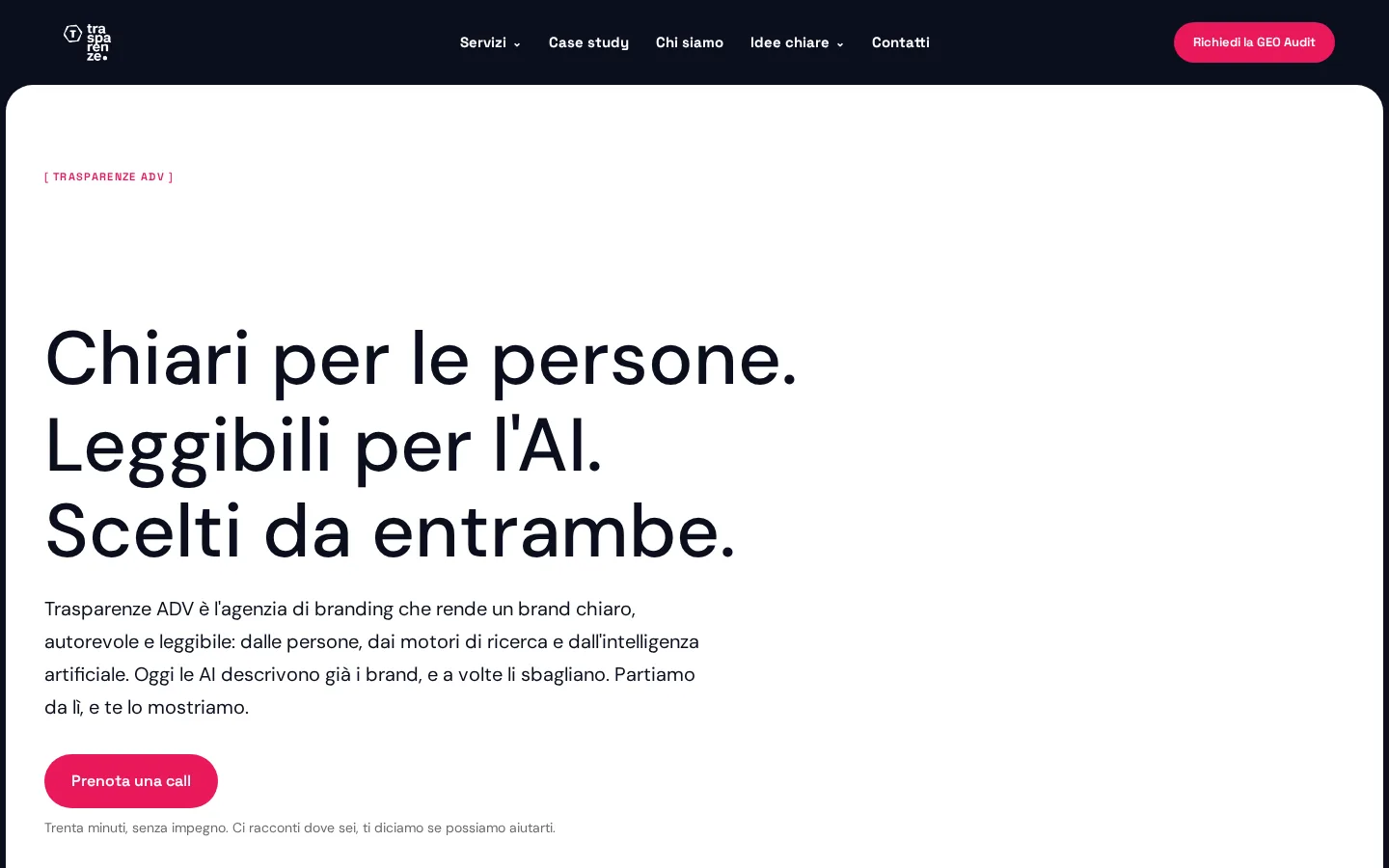 Home di Trasparenze ADV