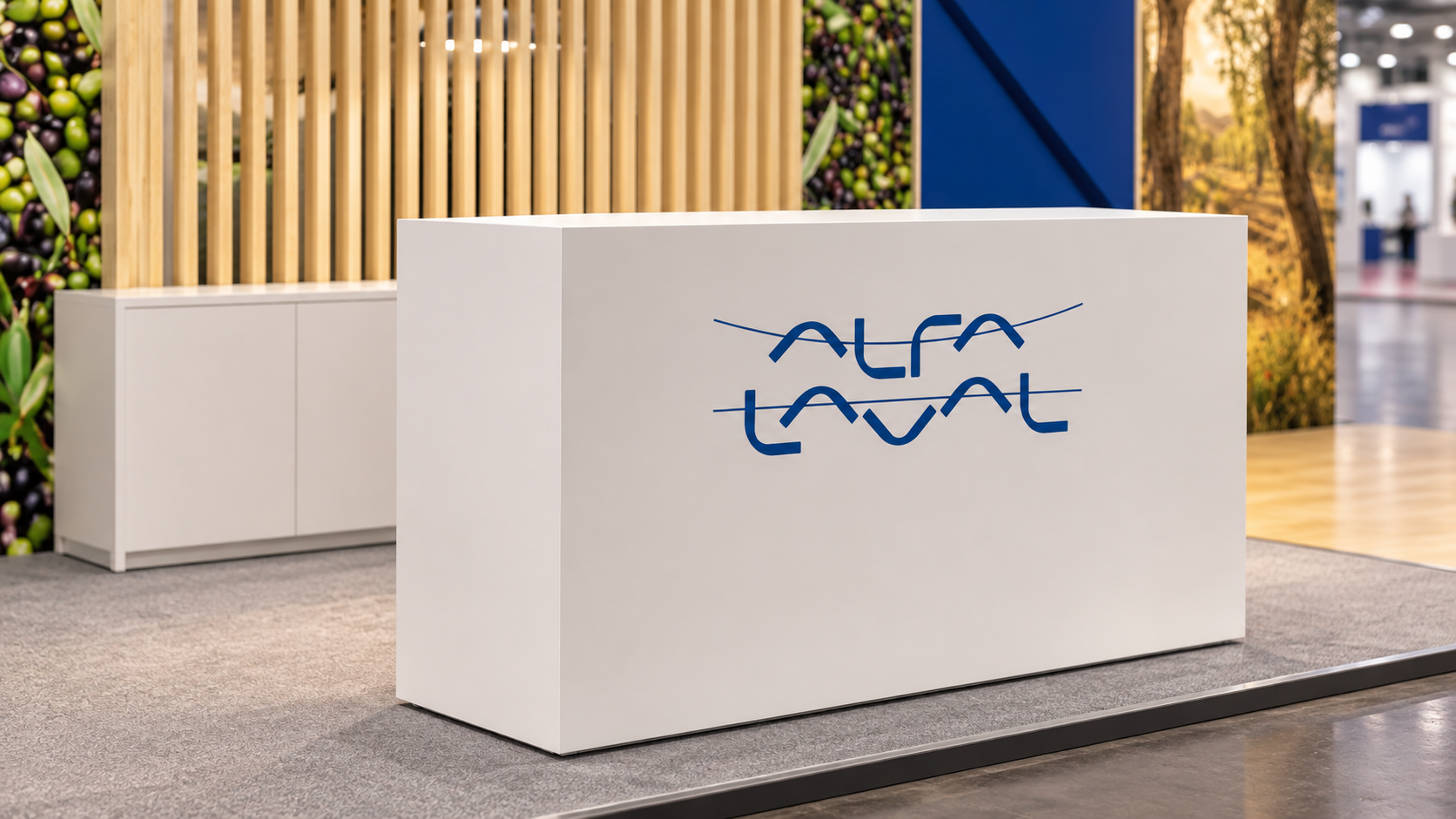 Il desk centrale dello stand