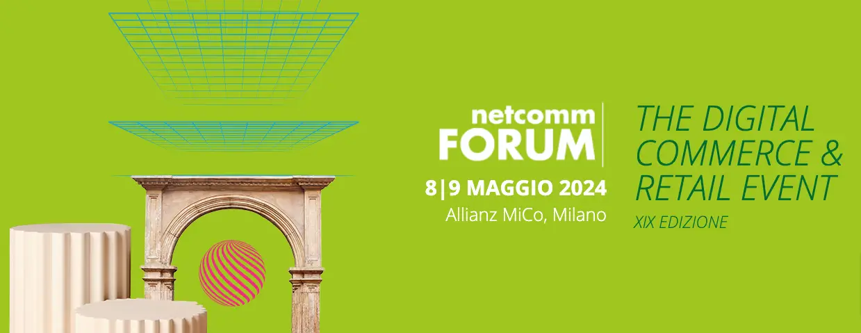 Homepage dell'evento Digital Netcomm Forum 2024