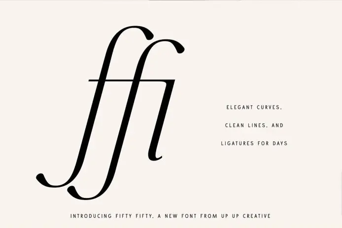 fifty fifty font