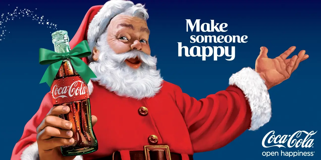 Brand consistency di Coca Cola con la famosa pubblicità di Babbo Natale
