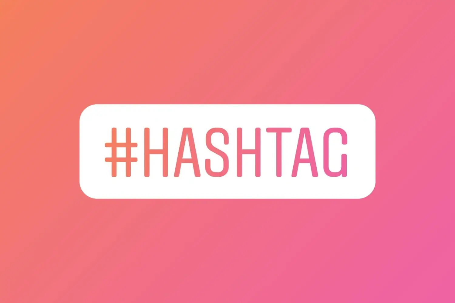 Un esempio di hashtag per Instagram